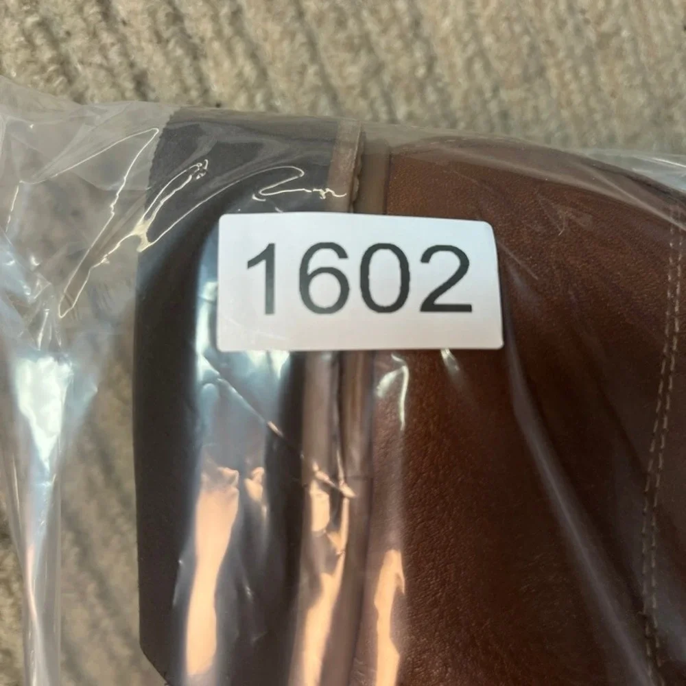 Hush Puppies Bounce Mens Brown Leather Plain Toe Oxford Dress Shoes 10.5